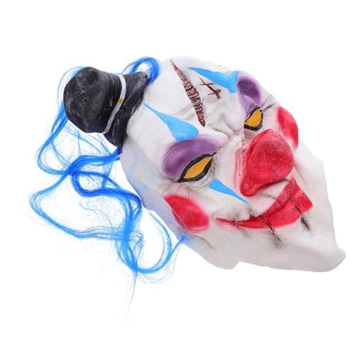 BESTYASH Clown Maske Vollgesicht Wiederverwendbar Leichtes Kopfstück Karneval Halloween Kostüm Zubehör Für Maskenball Party BESTYASH Clown Maske Vollgesicht Wiederverwendbar Leichtes Kopfstück Karneval Halloween Kostüm Zubehör Für Maskenball Party von BESTYASH