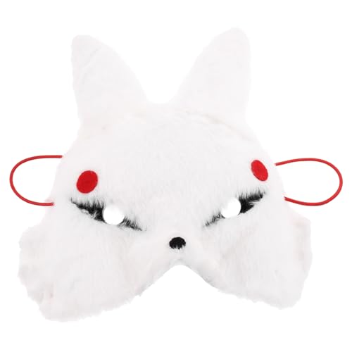 BESTYASH Cosplay Maske Für Frauen Fuchs Schleier Maskerade Kaninchen Faux Maske Fuchs Kostüm Glitter Halloween Party Maske Frauen Ente Damen Masken Weiß Plüsch BESTYASH Cosplay Maske Für Frauen Fuchs Schleier Maskerade Kaninchen Faux Maske Fuchs Kostüm Glitter Halloween Party Maske Frauen Ente Damen Masken Weiß Plüsch von BESTYASH