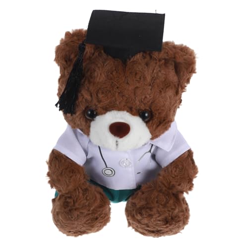BESTYASH Doktorabschlussbär für Absolventen Plüsch-Doktorbär Abschluss Plüschbär Abschluss-Stofftier Grad Animal Doll ausgestopfter Abschlussbär PP Baumwolle Brown BESTYASH Doktorabschlussbär für Absolventen Plüsch-Doktorbär Abschluss Plüschbär Abschluss-Stofftier Grad Animal Doll ausgestopfter Abschlussbär PP Baumwolle Brown von BESTYASH