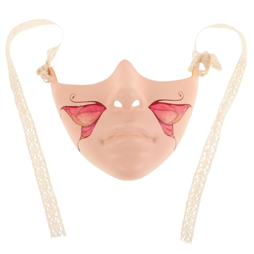 BESTYASH Einzigartige Halbgesichtsmaske Aus Kunststoff Partymaske Für Erwachsene Für Halloweenkostüme Und Events von BESTYASH
