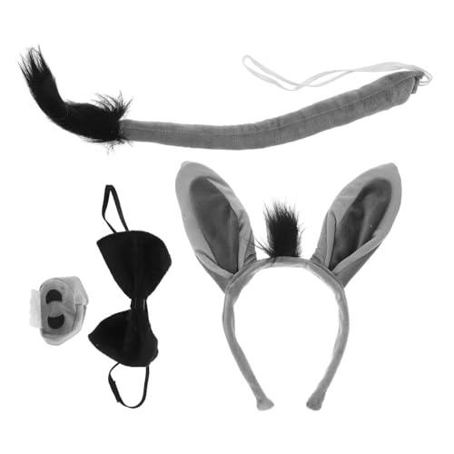BESTYASH Esel Kostüm Set mit Elastischem Stirnband Süße Eselsohren und Buntes Tier Kostüm Zubehör für Fasching Karneval Themen Party und Rollenspiele BESTYASH Esel Kostüm Set mit Elastischem Stirnband Süße Eselsohren und Buntes Tier Kostüm Zubehör für Fasching Karneval Themen Party und Rollenspiele von BESTYASH