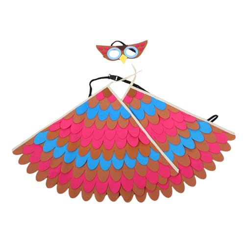 BESTYASH Eulenflügelumhang Vogel Stirnband Halloween Party Gastgeschenke Tiere Cosplay Kostüm Eulenkostüm Tier Cosplay Outfit Tiercharakter Kostüm Fantasy Flügel Kostüm Chemiefaser Filz BESTYASH Eulenflügelumhang Vogel Stirnband Halloween Party Gastgeschenke Tiere Cosplay Kostüm Eulenkostüm Tier Cosplay Outfit Tiercharakter Kostüm Fantasy Flügel Kostüm Chemiefaser Filz von BESTYASH