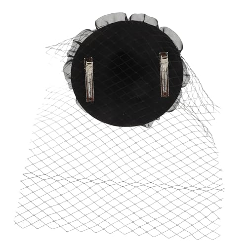 BESTYASH Fascinator Hut Haarclip für Kostüme Goth Haarschmuck mit Netzstoff für Teepartys Halloween und Besondere Anlässe Leichter Kopfschmuck für Damen BESTYASH Fascinator Hut Haarclip für Kostüme Goth Haarschmuck mit Netzstoff für Teepartys Halloween und Besondere Anlässe Leichter Kopfschmuck für Damen von BESTYASH