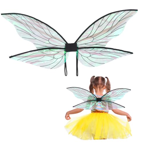 BESTYASH Cicada Fairy Wing Cosplay Kostüm Für Festivals Schöne Schwarze Elfenflügel Für Karneval Halloween Und Kostümpartys Für Kreative Verkleidungen Und Auftritte von BESTYASH