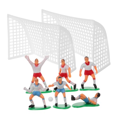 BESTYASH Fußball Tortendeko aus Wiederverwendbare Fußball Party Deko Miniatur Landschafts Design für Geburtstag und Sportevents Tragbar und Sicher für Fußballfans von BESTYASH