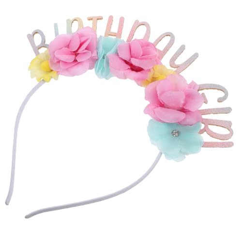BESTYASH Geburtstags Stirnband mit Blumenkrone und Dekoration Leichtes Party Haarband für Damen für Geburtstagsfeiern und Themenpartys Zubehör für Dekoration BESTYASH Geburtstags Stirnband mit Blumenkrone und Dekoration Leichtes Party Haarband für Damen für Geburtstagsfeiern und Themenpartys Zubehör für Dekoration von BESTYASH