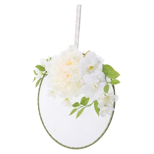 BESTYASH Großer Chinesischer Handfächer mit Realistischen Blumen Eleganten Quasten Klassischer Runder Form Vielseitiges Accessoire für Tanz Hochzeit und Sommergebrauch von BESTYASH
