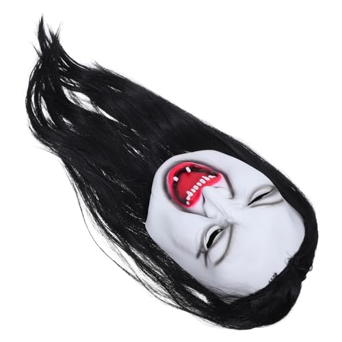 BESTYASH Gruselmaske: Gruselige Weibliche Halloween-horrormaske Mit Langer Perücke – Bequeme, Detaillierte Horror-kopfbedeckung Für Maskeraden, Spukhäuser Und Karnevalsveranstaltungen BESTYASH Gruselmaske: Gruselige Weibliche Halloween-horrormaske Mit Langer Perücke – Bequeme, Detaillierte Horror-kopfbedeckung Für Maskeraden, Spukhäuser Und Karnevalsveranstaltungen von BESTYASH