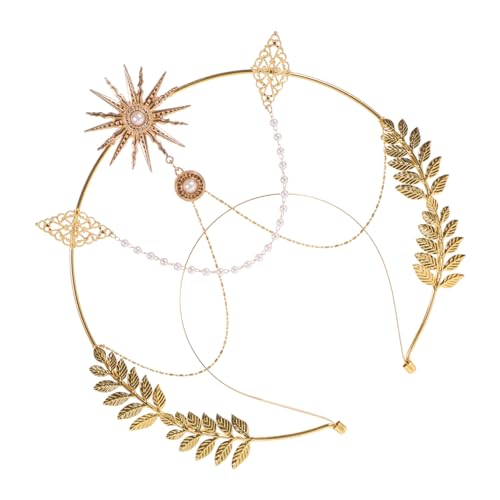 BESTYASH Haarkronenzubehör Elegantes Stirnband Kostümstirnband Stirnbänder für Erwachsene Stirnband für Damen Karnevals-Kopfbedeckungen für Frauen verzierte Haarbänder Kupfer Golden BESTYASH Haarkronenzubehör Elegantes Stirnband Kostümstirnband Stirnbänder für Erwachsene Stirnband für Damen Karnevals-Kopfbedeckungen für Frauen verzierte Haarbänder Kupfer Golden von BESTYASH