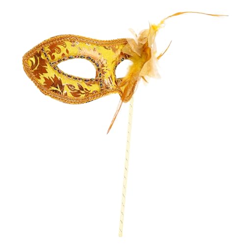 BESTYASH Hält Eine Halbe Gesichtsmaske Schwimmbad Träger Augenmaske Flossen Figur Geschwollen Düse Stolz Sonnenbrillen-wandhalter Stift Maskerade Mit Stock Streifen Girlande Plastik Golden BESTYASH Hält Eine Halbe Gesichtsmaske Schwimmbad Träger Augenmaske Flossen Figur Geschwollen Düse Stolz Sonnenbrillen-wandhalter Stift Maskerade Mit Stock Streifen Girlande Plastik Golden von BESTYASH