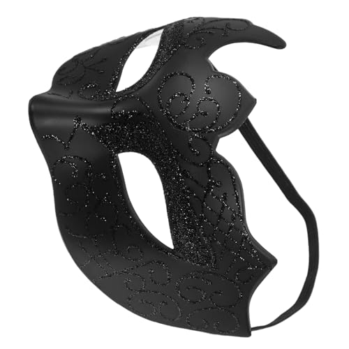 BESTYASH Halbe Gesichtsmaske Steampunk-maskenmänner Halloween-maske Schwarze Maskerade-maske Maskerade Masken Karnevalsmasken Für Erwachsene Halloween-halbmaske Kostümprop Black Plastik BESTYASH Halbe Gesichtsmaske Steampunk-maskenmänner Halloween-maske Schwarze Maskerade-maske Maskerade Masken Karnevalsmasken Für Erwachsene Halloween-halbmaske Kostümprop Black Plastik von BESTYASH