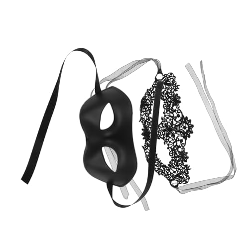 BESTYASH Halbgesichts Masquerade Masken aus Schwarzer Spitze Venezianische Kostümaccessoires für Komfortabler Sitz Vielseitig Kombinierbar für Halloween Karneval Ball und Festival BESTYASH Halbgesichts Masquerade Masken aus Schwarzer Spitze Venezianische Kostümaccessoires für Komfortabler Sitz Vielseitig Kombinierbar für Halloween Karneval Ball und Festival von BESTYASH