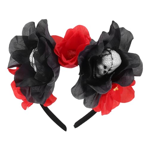 BESTYASH Halloween Haarreif mit Realistischem Schädel und Rosen Langlebiges Stoff Haarschmuck für Party Karneval und Events Bequemes Halloween Accessoire für Damen und Jugendliche BESTYASH Halloween Haarreif mit Realistischem Schädel und Rosen Langlebiges Stoff Haarschmuck für Party Karneval und Events Bequemes Halloween Accessoire für Damen und Jugendliche von BESTYASH