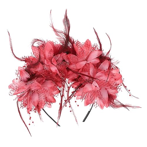 BESTYASH Halloween Haarschmuck Damen Leichtes Blumen Haarreif mit Kopfstück für Party Cosplay Fotografie und Alltag Zufällige Farbe Zufällige Farbe von BESTYASH