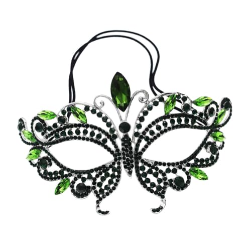 BESTYASH Frauen Maske Mit Strass Für Halloween Und Maskerade Elegantes Kostümzubehör Für Partys Und Festlichkeiten Vielseitig Und Komfortabel Für Besondere Anlässe von BESTYASH