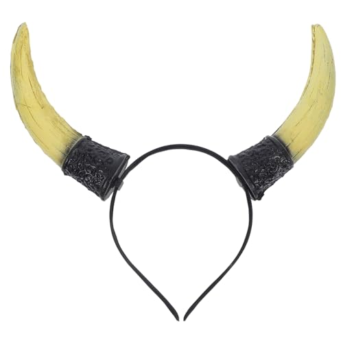 BESTYASH Halloween Stirnband mit Kuhhörnern Modisches Cosplay Haarreif für Kostüm Party Bequemes Langlebiges Horn für Halloween Weihnachtsfeier und Themen Events BESTYASH Halloween Stirnband mit Kuhhörnern Modisches Cosplay Haarreif für Kostüm Party Bequemes Langlebiges Horn für Halloween Weihnachtsfeier und Themen Events von BESTYASH