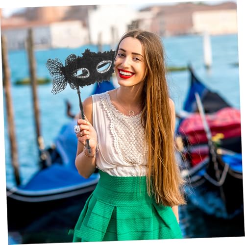 BESTYASH Handgehaltene Masquerade Maske Damen mit Drachenmuster Elegante Kostümmaske für Tanzball und Party Komfortabel Langlebig Feine Verarbeitung für Cosplay und Festliche Anlässe von BESTYASH