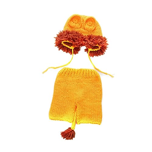 BESTYASH Handgestrickte Kostüme Für Fotos Neugeborenen-outfit Mit Löwenmütze Für Babyfotos Babyparty Und Feiertage Aus Dehnbarem Hautfreundlichem Material BESTYASH Handgestrickte Kostüme Für Fotos Neugeborenen-outfit Mit Löwenmütze Für Babyfotos Babyparty Und Feiertage Aus Dehnbarem Hautfreundlichem Material von BESTYASH