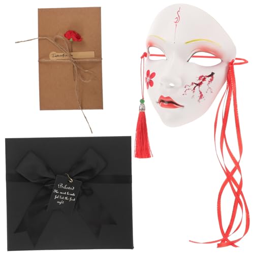 BESTYASH Hanfu-Maske Halloween-Maske Tierfuchsmaske Cosplay-Masken Maskerade-Maske Festivalmaske chinesischer Stil Make-up-Kostüm-Requisiten Mitglied Kos Requisiten schmücken Plastik von BESTYASH