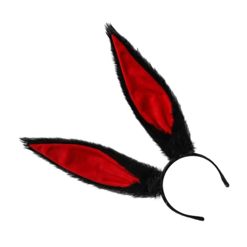 BESTYASH Hasenohr Stirnband Cosplay-Hasen-Kopfbedeckung Haarzubehör für Mädchen Stirnbänder für Mädchen Tierstirnbänder Party-Haar-Accessoire Hasenohren Haarband Stoff Schwarz BESTYASH Hasenohr Stirnband Cosplay-Hasen-Kopfbedeckung Haarzubehör für Mädchen Stirnbänder für Mädchen Tierstirnbänder Party-Haar-Accessoire Hasenohren Haarband Stoff Schwarz von BESTYASH
