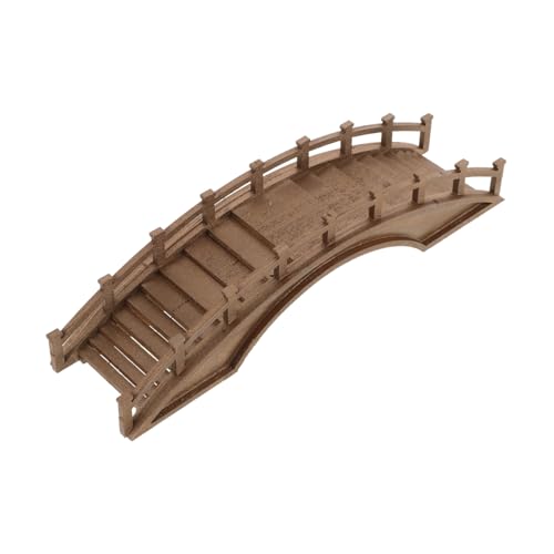 BESTYASH Holz Bogenbrücke Miniatur Dekoration Vintage Gartenbrücke für Mikro Landschaften Bonsai und Szenen Detailreiche Holzbrücke für Kreative Gestaltung und Teich Dekoration BESTYASH Holz Bogenbrücke Miniatur Dekoration Vintage Gartenbrücke für Mikro Landschaften Bonsai und Szenen Detailreiche Holzbrücke für Kreative Gestaltung und Teich Dekoration von BESTYASH