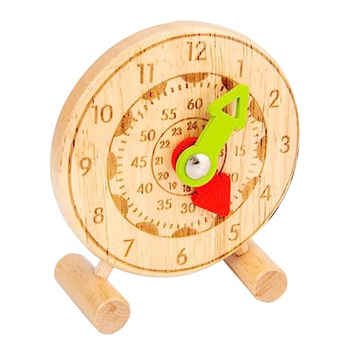 BESTYASH Holzuhr Spielzeug Mit Zahlen Für Junge Mädchen Lernspielzeug Uhr Puzzle Farblich Ansprechend Und Sicher Für Kinderhände von BESTYASH