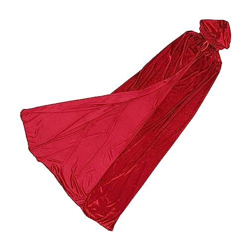 BESTYASH Horrorgestalt Halloween Umhang Rotes Cosplay Cape Für Halloween Party Kostüme Und Dekoration von BESTYASH