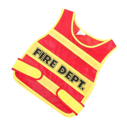 BESTYASH Junge Mädchen Feuerwehr Kostüm Weste Für Kleinkinder Cosplay Feuerwehrmann Outfit Für Junge Mädchen Für Partys Rollenspiele Und Bühnenaufführungen BESTYASH Junge Mädchen Feuerwehr Kostüm Weste Für Kleinkinder Cosplay Feuerwehrmann Outfit Für Junge Mädchen Für Partys Rollenspiele Und Bühnenaufführungen von BESTYASH