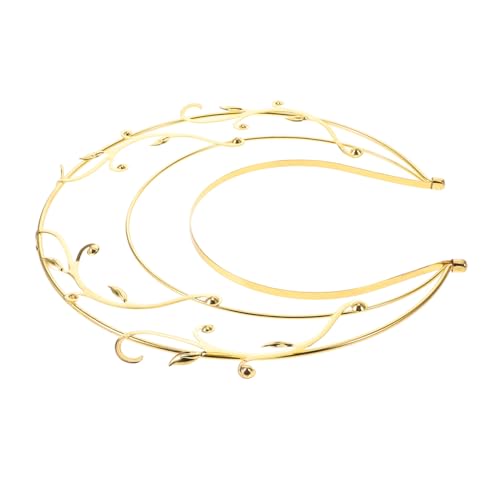 BESTYASH Kopfstück für Damen Doppeltes Blumen Stirnband für Göttinnen für Halloween Kostümpartys und Fantasievolle Veranstaltungen Goldene Accessoires mit Stabilem Sitz und Raffinierter von BESTYASH