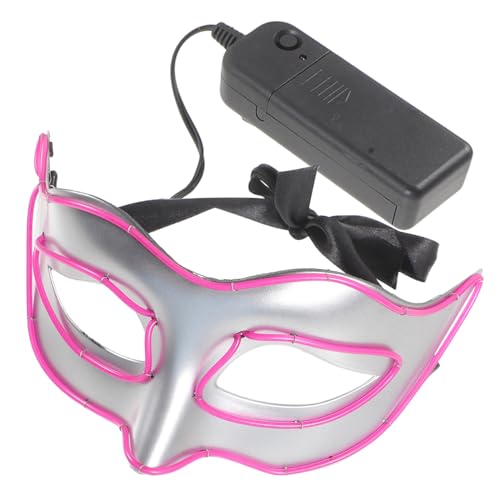 BESTYASH Leuchtende Halbgesichts-abschlussballmaske Party-cosplay Halbmaske Gesichtsmaske Nachtmaske Halloween-maskenstütze Led-maske Halloween Maskerade-maske Für Frauen Plastik BESTYASH Leuchtende Halbgesichts-abschlussballmaske Party-cosplay Halbmaske Gesichtsmaske Nachtmaske Halloween-maskenstütze Led-maske Halloween Maskerade-maske Für Frauen Plastik von BESTYASH