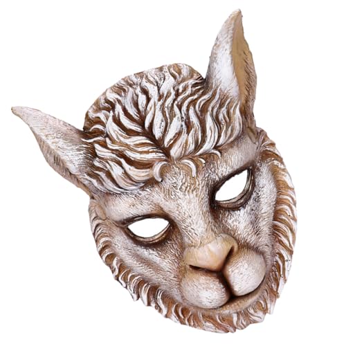 BESTYASH Löwenmaske Halloween-LED-Maske Kostüm Halloween- Tierkopf-Gesichtsbedeckung Osterdeko tiermasken tier masken halloween deko Party-Gesichtsmaske ostern gesichtsmaske PU-Schaum von BESTYASH