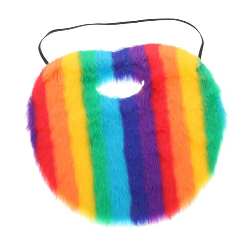 BESTYASH Realistischer Regenbogen-bart-requisit Gefälschter Cosplay-Schnurrbart Für Bühne Party Karneval von BESTYASH