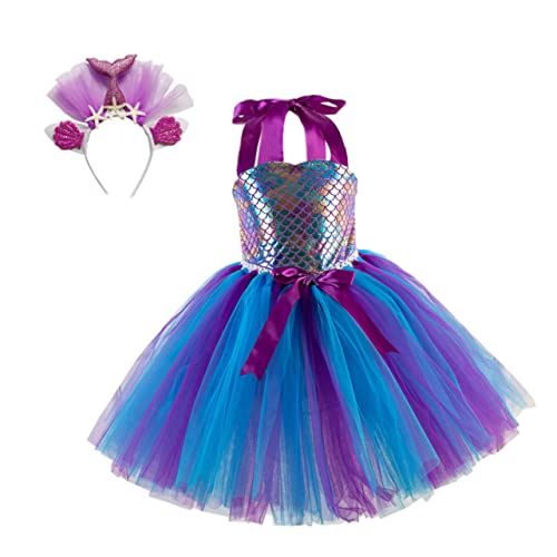 BESTYASH Mädchen Party Cosplay Kleid Mit Haarreifen Schicke Meerjungfrau Kostüm Für Jahre Netzrock Für Festliche Anlässe Ideales Kostüm Für Geburtstagsfeiern Und Karneval BESTYASH Mädchen Party Cosplay Kleid Mit Haarreifen Schicke Meerjungfrau Kostüm Für Jahre Netzrock Für Festliche Anlässe Ideales Kostüm Für Geburtstagsfeiern Und Karneval von BESTYASH