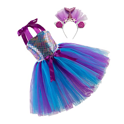 BESTYASH Mädchen Partykostüm Kleid Mit Haarreif Glitzerndes Meerjungfrauen Outfit Für Jahre Für Cosplay Feiern Und Besondere Anlässe BESTYASH Mädchen Partykostüm Kleid Mit Haarreif Glitzerndes Meerjungfrauen Outfit Für Jahre Für Cosplay Feiern Und Besondere Anlässe von BESTYASH