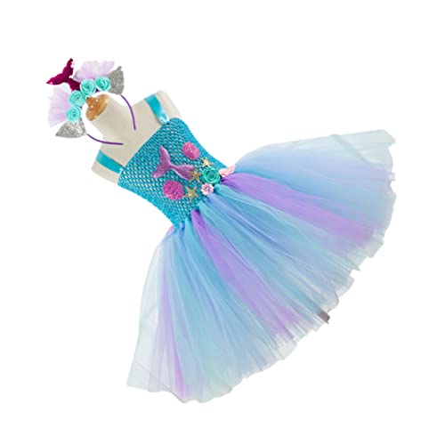 BESTYASH Mädchen Tutu Rock Meerjungfrau Kleid Prinzessin Kostüm Party Geburtstag Jungen und Mädchen Kostüm U BESTYASH Mädchen Tutu Rock Meerjungfrau Kleid Prinzessin Kostüm Party Geburtstag Jungen und Mädchen Kostüm U von BESTYASH