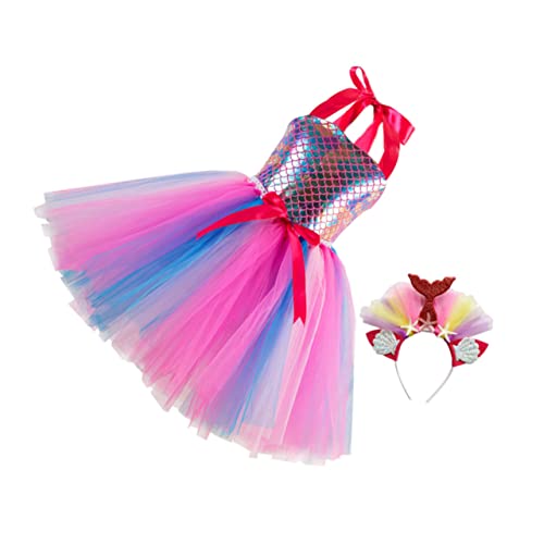 BESTYASH Mädchenkleid Für Partys Elegantes Cosplay Kleid Mit Netzrock Und Haarband Für Jahre Alte Mädchen Perfektes Performance Accessoire Für Geburtstagsfeiern Und Festliche BESTYASH Mädchenkleid Für Partys Elegantes Cosplay Kleid Mit Netzrock Und Haarband Für Jahre Alte Mädchen Perfektes Performance Accessoire Für Geburtstagsfeiern Und Festliche von BESTYASH