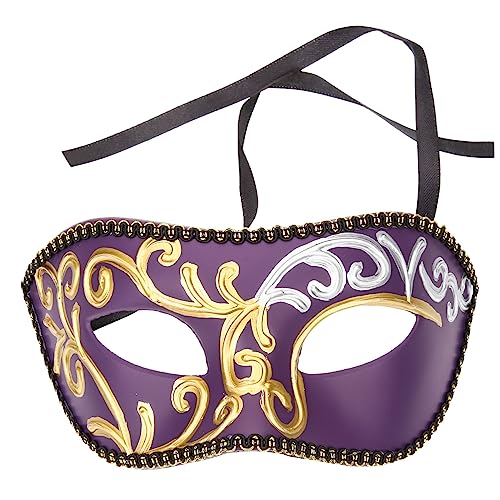 BESTYASH Maske Kostüm Gesicht Halloween Mantel Streich Partygeschenk Tanzparty-requisite Requisite Für Partyfotografie Festival-accessoire Cosplay-zubehör Plastik Violett BESTYASH Maske Kostüm Gesicht Halloween Mantel Streich Partygeschenk Tanzparty-requisite Requisite Für Partyfotografie Festival-accessoire Cosplay-zubehör Plastik Violett von BESTYASH