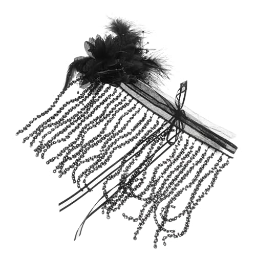 BESTYASH Maskenmaske Für Halloween -purge-maske Funkelndes Kristallgesicht Damen-quastenmaske Ketten-accessoire von BESTYASH