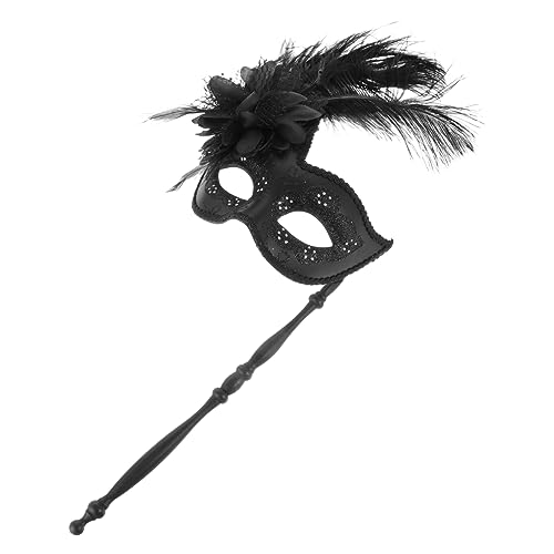 BESTYASH Maskenmaske Auf Stab Handmaske Schwarzes Design Für Halloween Karneval Und Maskerade BESTYASH Maskenmaske Auf Stab Handmaske Schwarzes Design Für Halloween Karneval Und Maskerade von BESTYASH