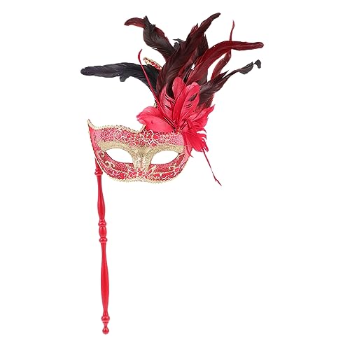 BESTYASH Maskerade Maske Vollgesichtsmaskenkostüm Maskerade für Frauen Schreimaske schwarze Maske halloween masken halloweenmaske Halloween-Cosplay-Maske tragbare Maskerademaske Feder rot BESTYASH Maskerade Maske Vollgesichtsmaskenkostüm Maskerade für Frauen Schreimaske schwarze Maske halloween masken halloweenmaske Halloween-Cosplay-Maske tragbare Maskerademaske Feder rot von BESTYASH