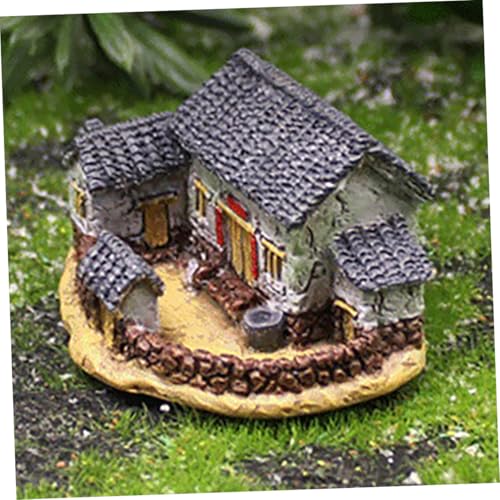 BESTYASH Miniaturhaus aus Harz mit Weißer Wand Handgefertigte Mikrolandschaftliche Miniatur Nostalgisches Kleines Haus für Puppenhaus Dekoration Gartenlandschaft Schreibtisch und BESTYASH Miniaturhaus aus Harz mit Weißer Wand Handgefertigte Mikrolandschaftliche Miniatur Nostalgisches Kleines Haus für Puppenhaus Dekoration Gartenlandschaft Schreibtisch und von BESTYASH