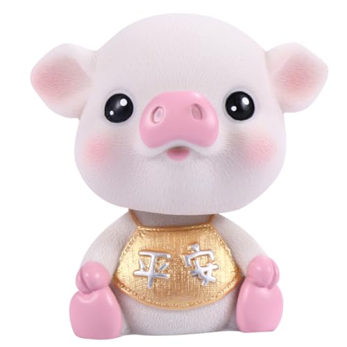 BESTYASH Niedliches Wackelndes Schwein Auto Dekoration Micro Landscape Zubehör Resin Figur für Armaturenbrett Stabil Sicher Cartoon Auto Innenraum Schmuck BESTYASH Niedliches Wackelndes Schwein Auto Dekoration Micro Landscape Zubehör Resin Figur für Armaturenbrett Stabil Sicher Cartoon Auto Innenraum Schmuck von BESTYASH