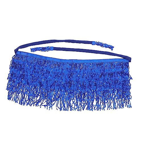 BESTYASH Pailletten Quaste Hüft tuch belly dancer skirt Bauchtanz Schal Bauchtanz Schleier Schal Bauchtanz Hip Scarf Bauchtanz Accessoire Tanzschals Hüfttuchgürtel Tanzröcke Schal Chiffon von BESTYASH