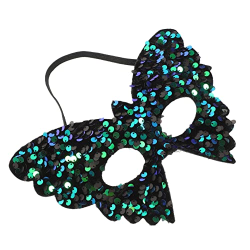 BESTYASH Pailletten Schmetterlingsmaske Abschlussball Maskenballmasken Für Paare Unbemalte Maskenballmasken Maskenballmaske Für Männer Glitzer Kostüm Make Up Pailletten von BESTYASH
