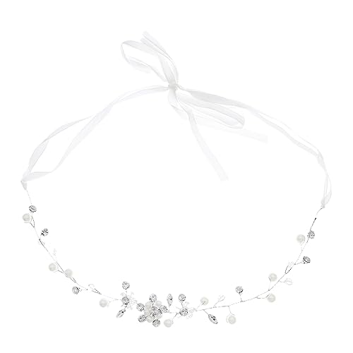 BESTYASH Perlen Haarschmuck für Handgemachter Haarschmuck mit Perlen und Strass für Hochzeiten Partys und Besondere Anlässe Haarband mit Verstellbarem Design BESTYASH Perlen Haarschmuck für Handgemachter Haarschmuck mit Perlen und Strass für Hochzeiten Partys und Besondere Anlässe Haarband mit Verstellbarem Design von BESTYASH