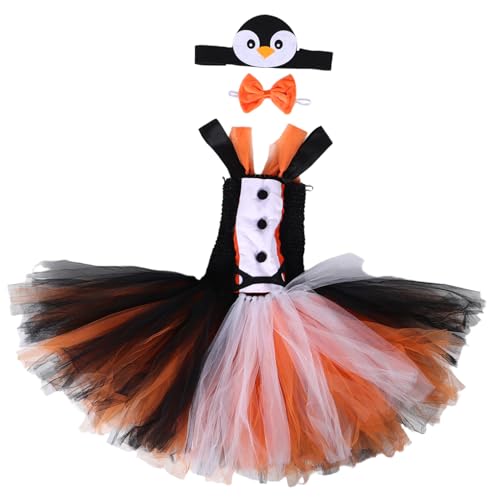 BESTYASH Pinguin Kostüm Tutu Kleid Stirnband Fliege Halloween Tierkostüm Verkleidung Party Outfit für Jahre BESTYASH Pinguin Kostüm Tutu Kleid Stirnband Fliege Halloween Tierkostüm Verkleidung Party Outfit für Jahre von BESTYASH