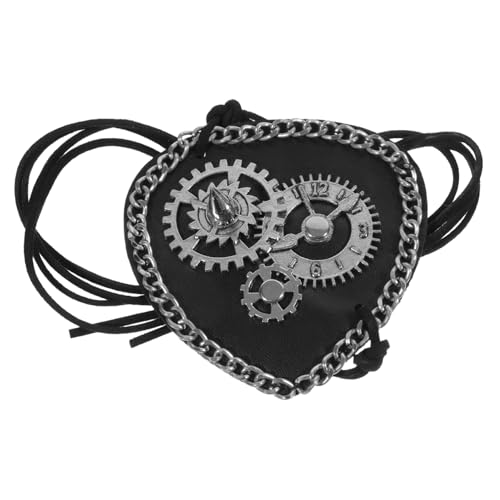 BESTYASH Piraten Einäugige Augenklappe Halloween Cosplay Zubehör Leicht und Bequem Erwachsene Halloween Party Zubehör Augenklappe mit Vintage Zahnraddesign BESTYASH Piraten Einäugige Augenklappe Halloween Cosplay Zubehör Leicht und Bequem Erwachsene Halloween Party Zubehör Augenklappe mit Vintage Zahnraddesign von BESTYASH