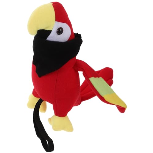 BESTYASH Piratenpapagei für Schulter Plüschvogel für Halloween Kostüme für Piraten und Themenpartys Teilig mit Schwarzem Halstuch BESTYASH Piratenpapagei für Schulter Plüschvogel für Halloween Kostüme für Piraten und Themenpartys Teilig mit Schwarzem Halstuch von BESTYASH