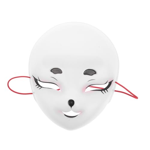 BESTYASH Plastik Kleidermaske Dekoratives Masken Set Schattenpuppe Perlenkette Jalousien Tanzmaske Transparente Dekoration Bemalte Maske Winddichte Sprühabdeckung Kosmetiktablett von BESTYASH
