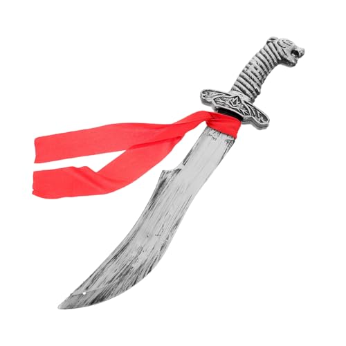 BESTYASH Plastikspielzeug Mittelalterlicher Stil Leichtes Robustes Piratenschwert für Ritter Kostümzubehör Authentisches Rollenspiel für Halloween Party Cosplay und Verkleidung von BESTYASH